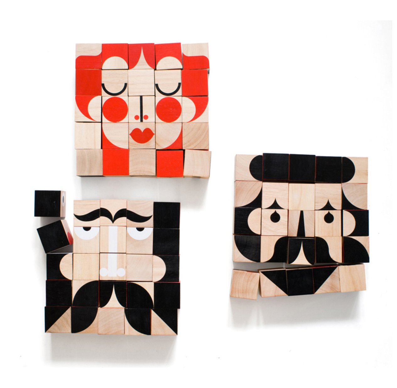 FaceMaker - Jeu de cubes en bois